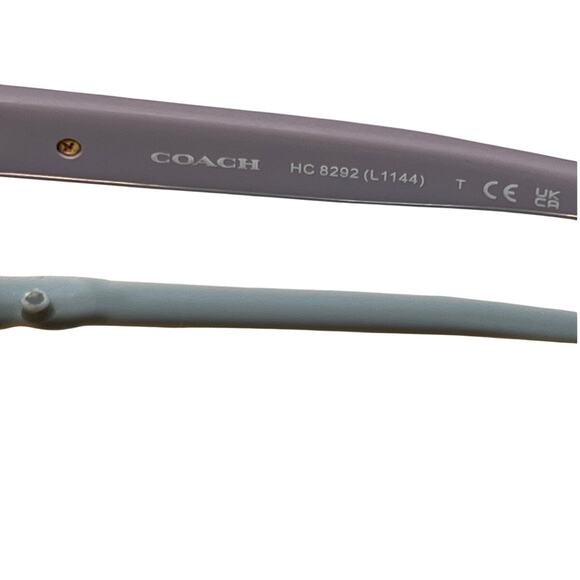 Coach Beautiful Sunglasses in Pastel Purple Large Lenses - Picture 6 of 12